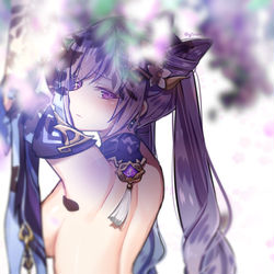 This is a pixiv picture whose title is Keqing (crop).