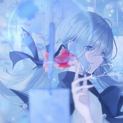 This is a pixiv picture whose title is ボトルミク.