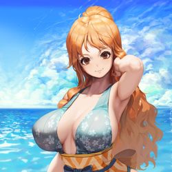 This is a pixiv picture whose title is ナミ.