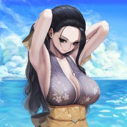 This is a pixiv picture whose title is ロビン.