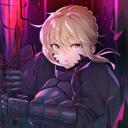 This is a pixiv picture whose title is ───卑王鉄槌、極光は反転する.