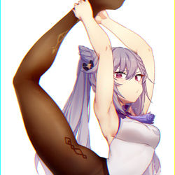 This is a pixiv picture whose title is ビエルマンポーズ刻晴.