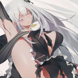 This is a pixiv picture whose title is 强欲茶艺.
