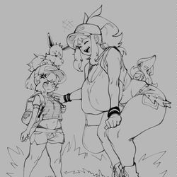 This is a pixiv picture whose title is Elaine & Hilda.
