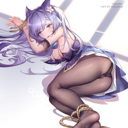 This is a pixiv picture whose title is 刻晴.