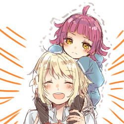 This is a pixiv picture whose title is 年下愛さんとりなこ.