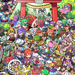 This is a pixiv picture whose title is みんな一緒に.