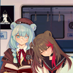This is a pixiv picture whose title is 睡着的熊熊。.