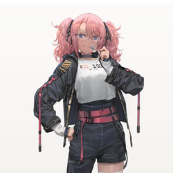 This is a pixiv picture whose title is PINK GIRL.