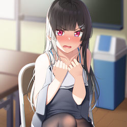 This is a pixiv picture whose title is だっ…誰かに言いつけたら許さないから！.