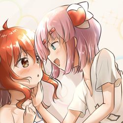 This is a pixiv picture whose title is 顎クイもんも.