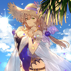 This is a pixiv picture whose title is A summer day with Lisa.