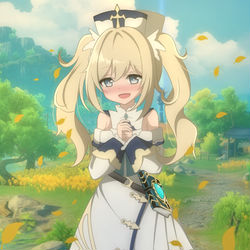 This is a pixiv picture whose title is Barbara's love confession.
