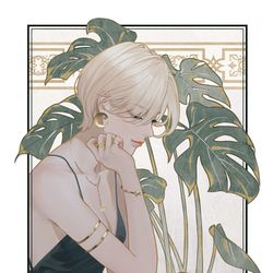 This is a pixiv picture whose title is Monstera.
