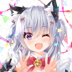 This is a pixiv picture whose title is おじこがご奉仕するにゃー！.