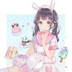 This is a pixiv picture whose title is いっぱい食べてね.