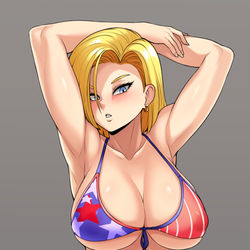 This is a pixiv picture whose title is 18号X4.