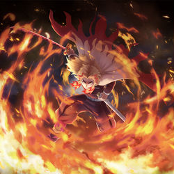 This is a pixiv picture whose title is 煉獄杏寿郎.