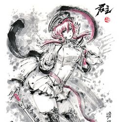 This is a pixiv picture whose title is 【極道畫師】君主.