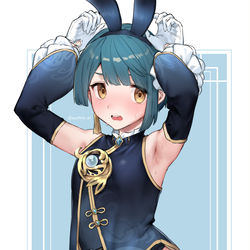 This is a pixiv picture whose title is うさちゃん行秋くん.