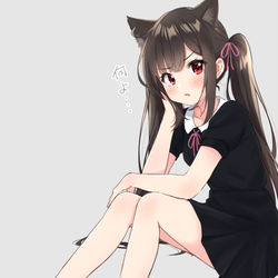 This is a pixiv picture whose title is ツンデレ猫ちゃん.