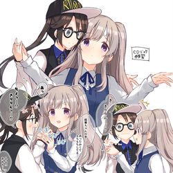This is a pixiv picture whose title is 霧子が手にぎにぎした話.
