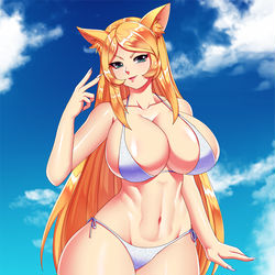 This is a pixiv picture whose title is COMMISSION: Rosa at the Beach.