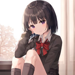 This is a pixiv picture whose title is 女子高生.