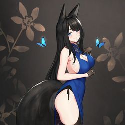 This is a pixiv picture whose title is 💙.