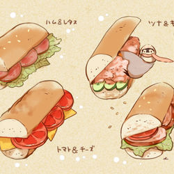 This is a pixiv picture whose title is サンド.