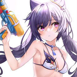 This is a pixiv picture whose title is 刻晴.