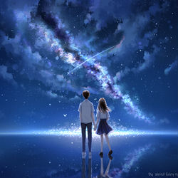 This is a pixiv picture whose title is 苍蓝.