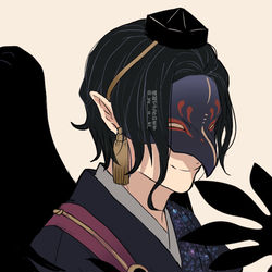 This is a pixiv picture whose title is 学園長と和装.