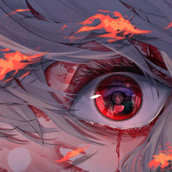 This is a pixiv picture whose title is 対峙.