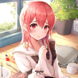 This is a pixiv picture whose title is ドジっ子メイド墨ちゃん🎀.