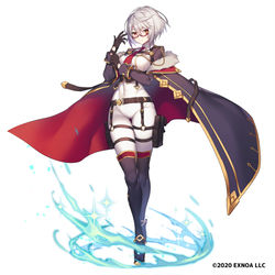 This is a pixiv picture whose title is 【お仕事】要塞少女 コルネリア.