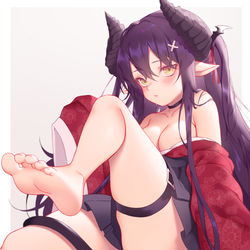 This is a pixiv picture whose title is 足裏.