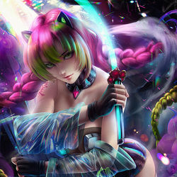 This is a pixiv picture whose title is Love pillar Cyberpunk.