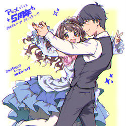 This is a pixiv picture whose title is 5周年.