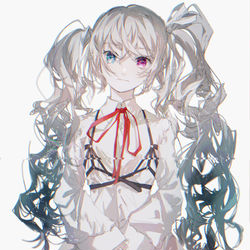This is a pixiv picture whose title is 目も口ほどほどに.