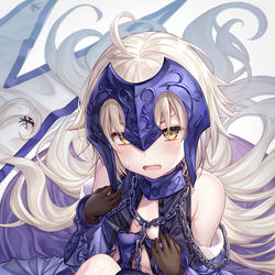 This is a pixiv picture whose title is 目が覚めたら体が縮んでしまっていたジャンヌオルタ.