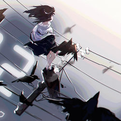 This is a pixiv picture whose title is 2020.10.17HB/拟鸦.