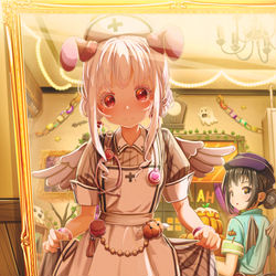 This is a pixiv picture whose title is 鏡に夢中。.