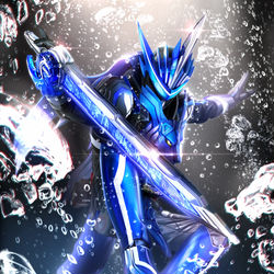 This is a pixiv picture whose title is 仮面ライダーブレイズ　ライオン戦記.