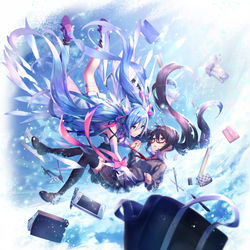 This is a pixiv picture whose title is モノクロ∞ブルースカイ-Rising Heart-.