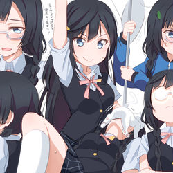 This is a pixiv picture whose title is 🎤虹ヶ咲第３話せつ菜ちゃん表情集.