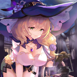 This is a pixiv picture whose title is リサ(原神).