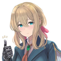 This is a pixiv picture whose title is ヴァイオレット.