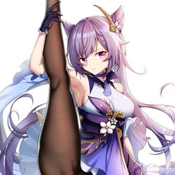 This is a pixiv picture whose title is 刻晴.