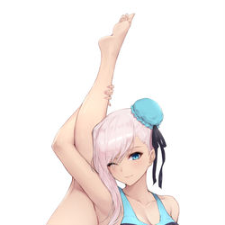 This is a pixiv picture whose title is 武藏一字马.